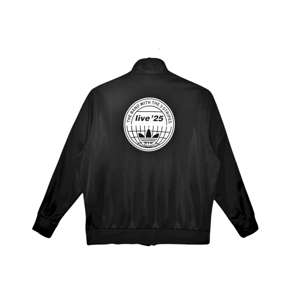 Chamarra Oasis x Adidas Live '25 Negra - vista trasera