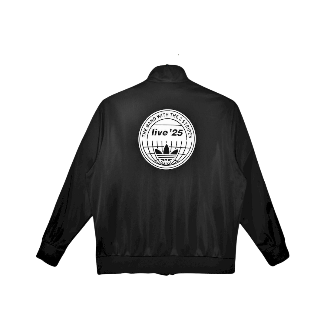 Chamarra Oasis x Adidas Live '25 Negra - vista trasera