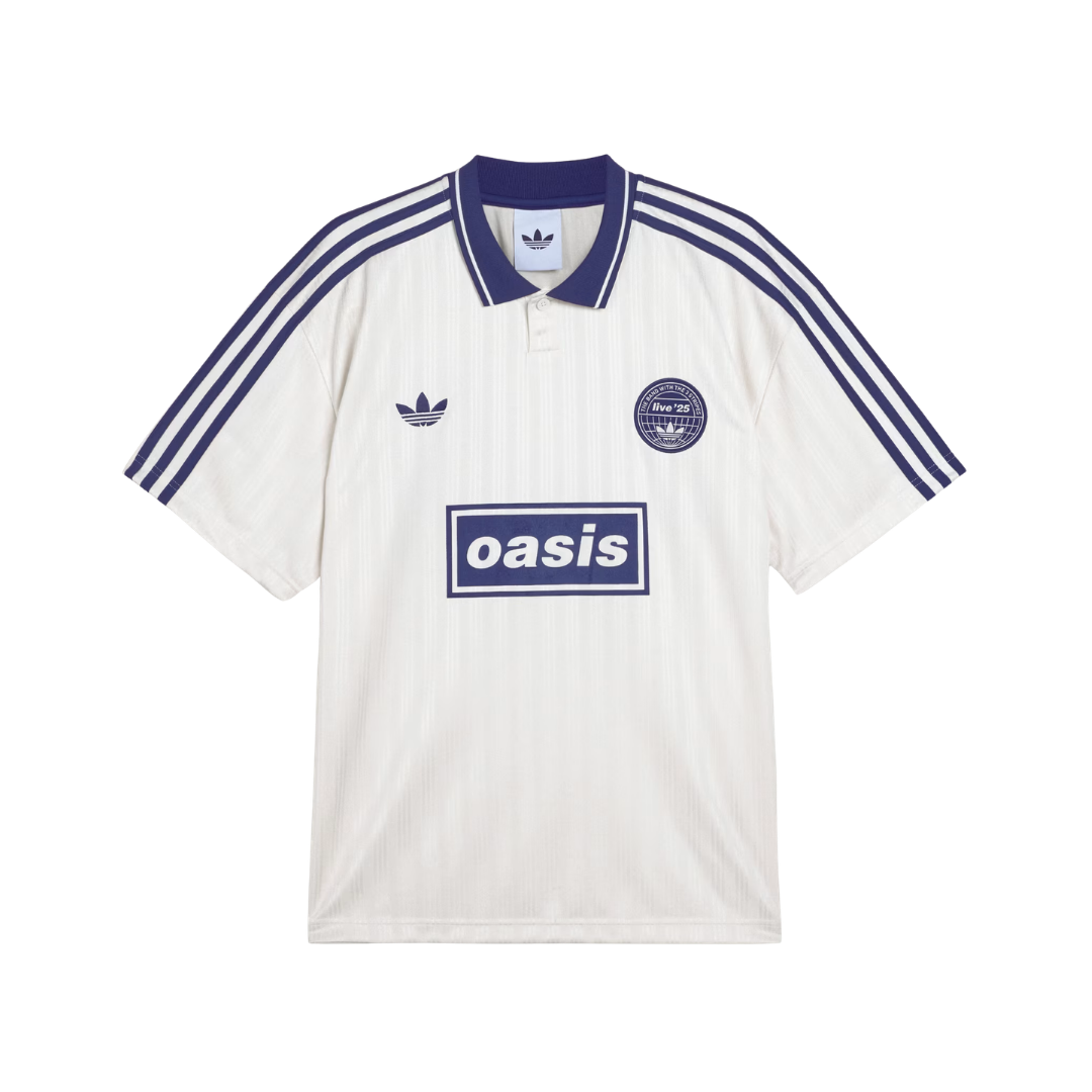 Playera Oasis x Adidas Live '25 Blanca - vista frontal