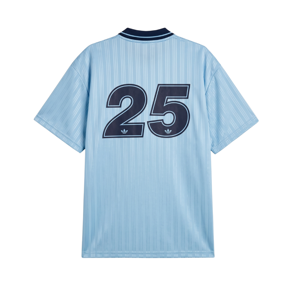 Playera Oasis x Adidas Live '25 Celeste - vista trasera