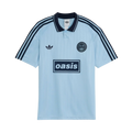 Playera Oasis x Adidas Live '25 Celeste - vista frontal