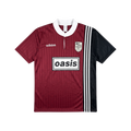 Playera Oasis x Adidas Live '25 Granate - vista frontal