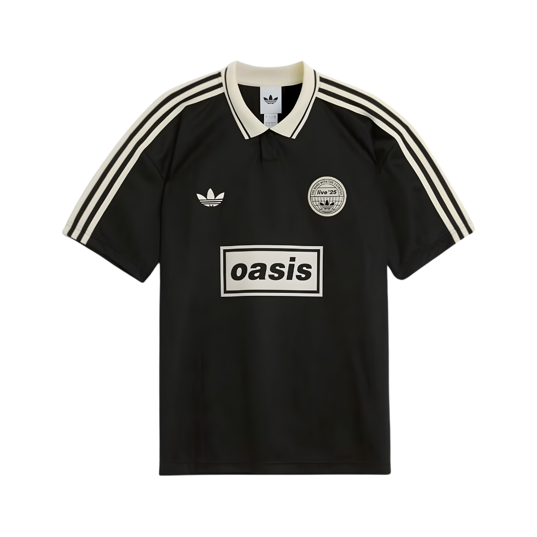 Playera Oasis x Adidas Live '25 Negra - vista frontal